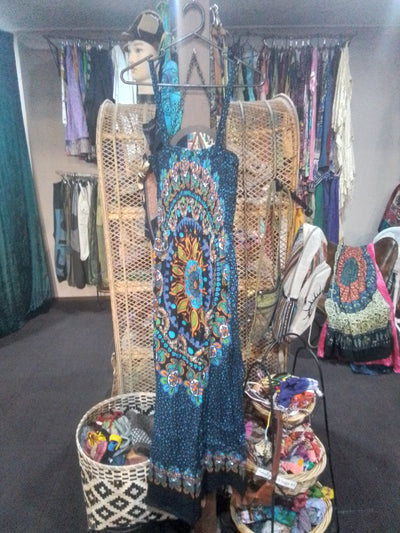 long dress with elastic