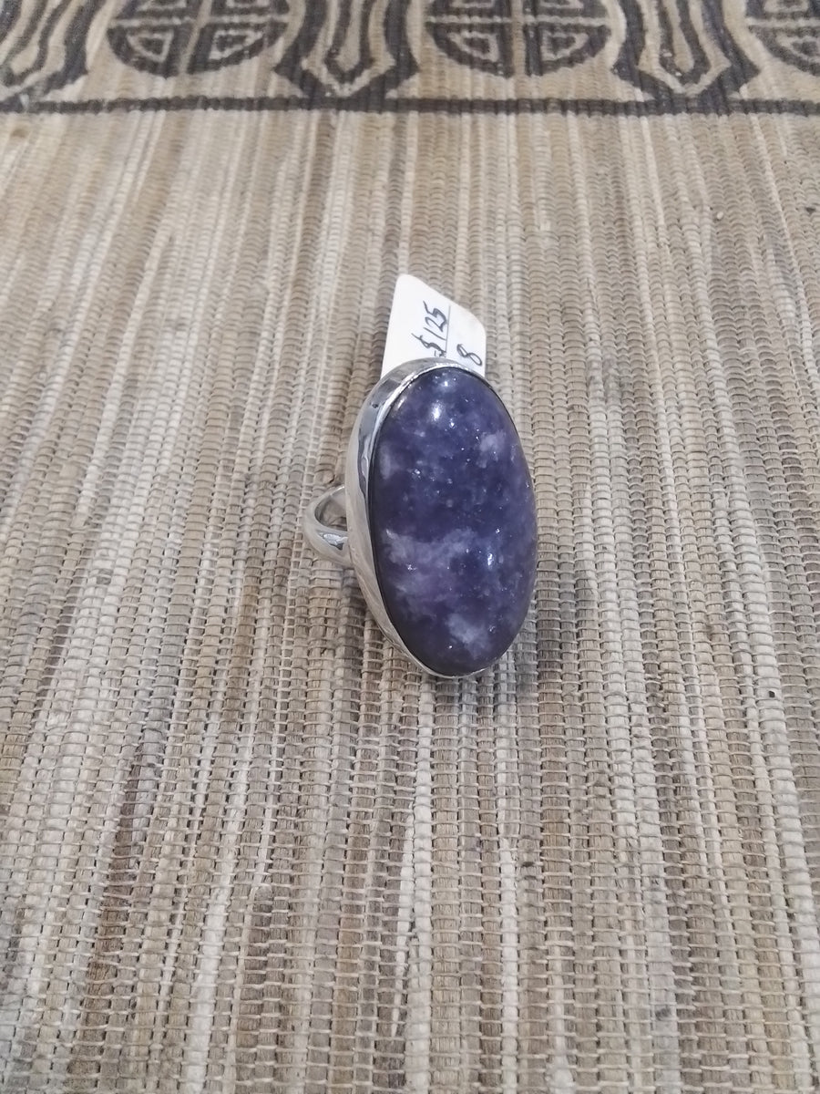 Lepedolite crystal Ring