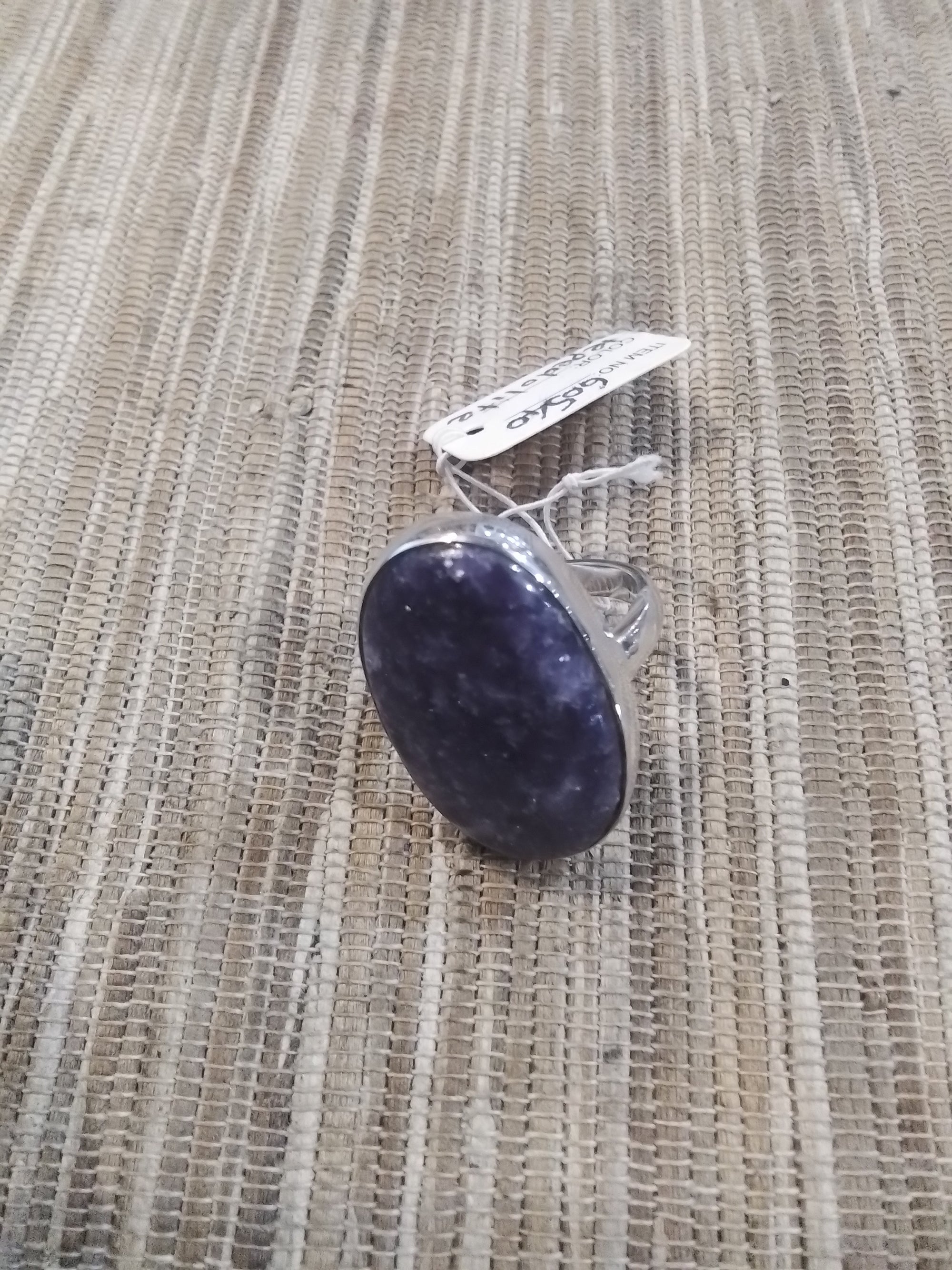 Lepedolite crystal Ring
