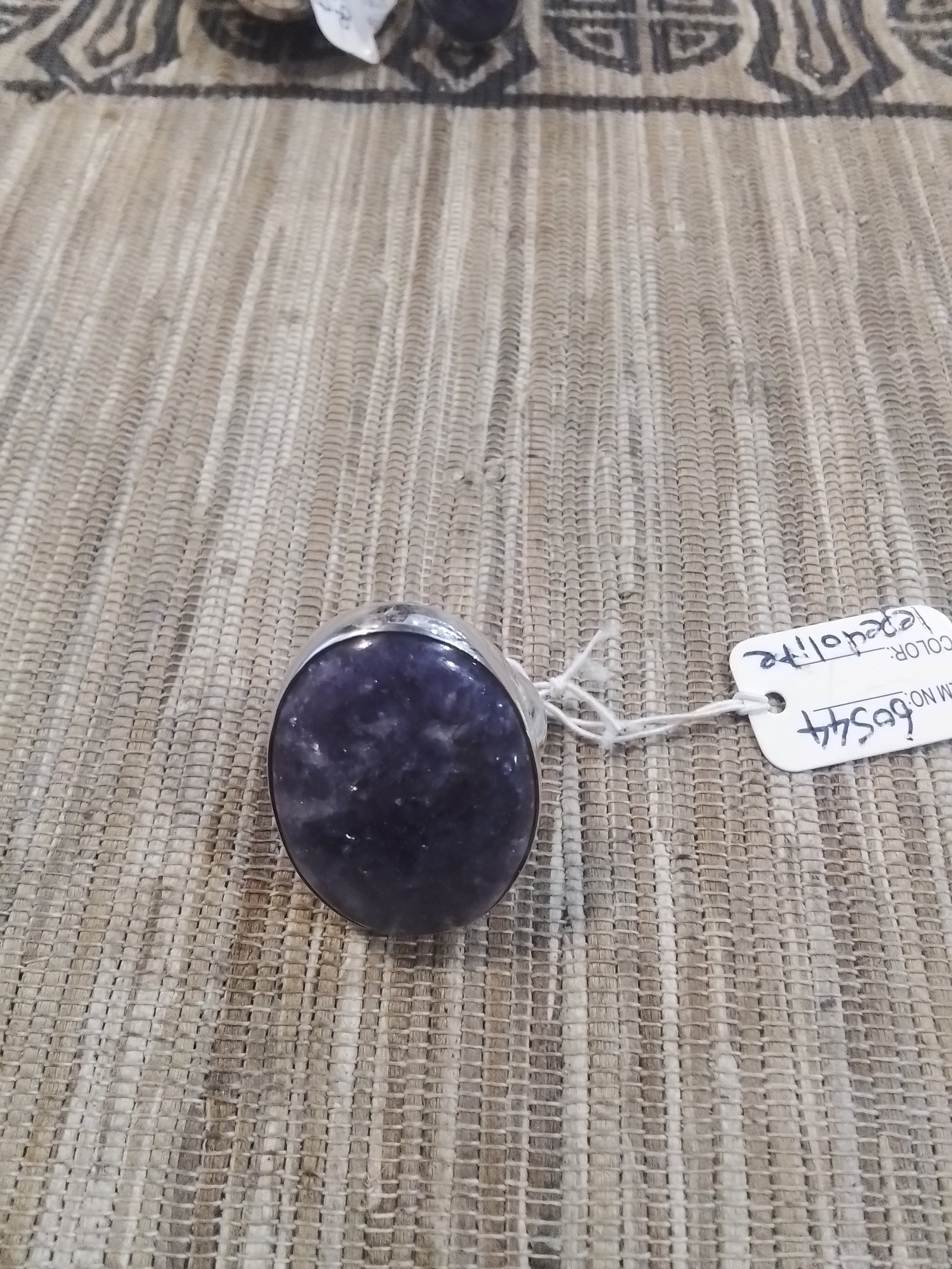 Lepedolite crystal Ring