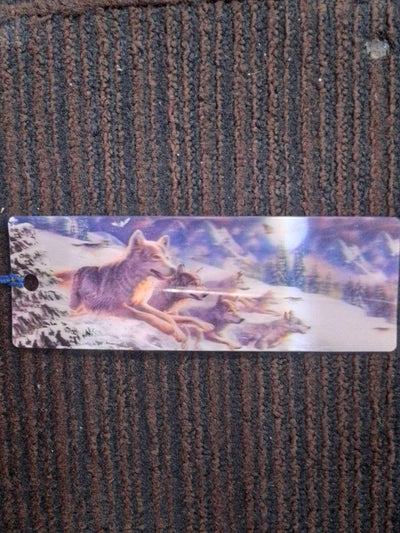 15cm 3D Wolf Bookmarks
