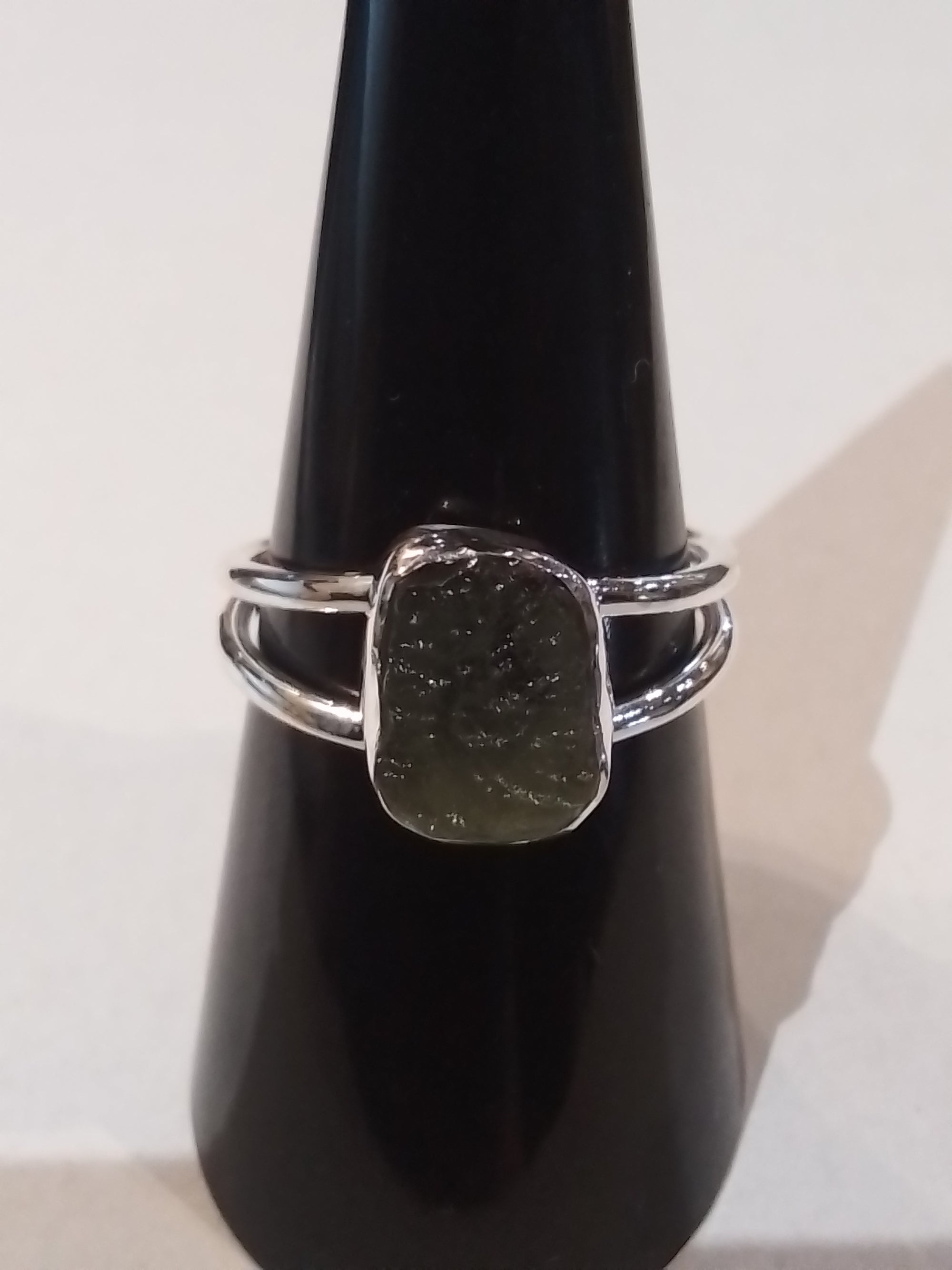 Rings-Sterling Silver-Moldavite