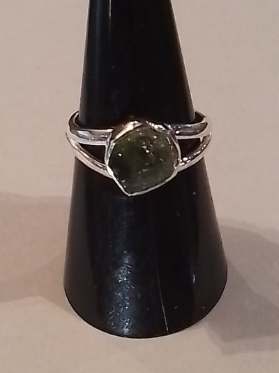 Rings-Sterling Silver-Moldavite