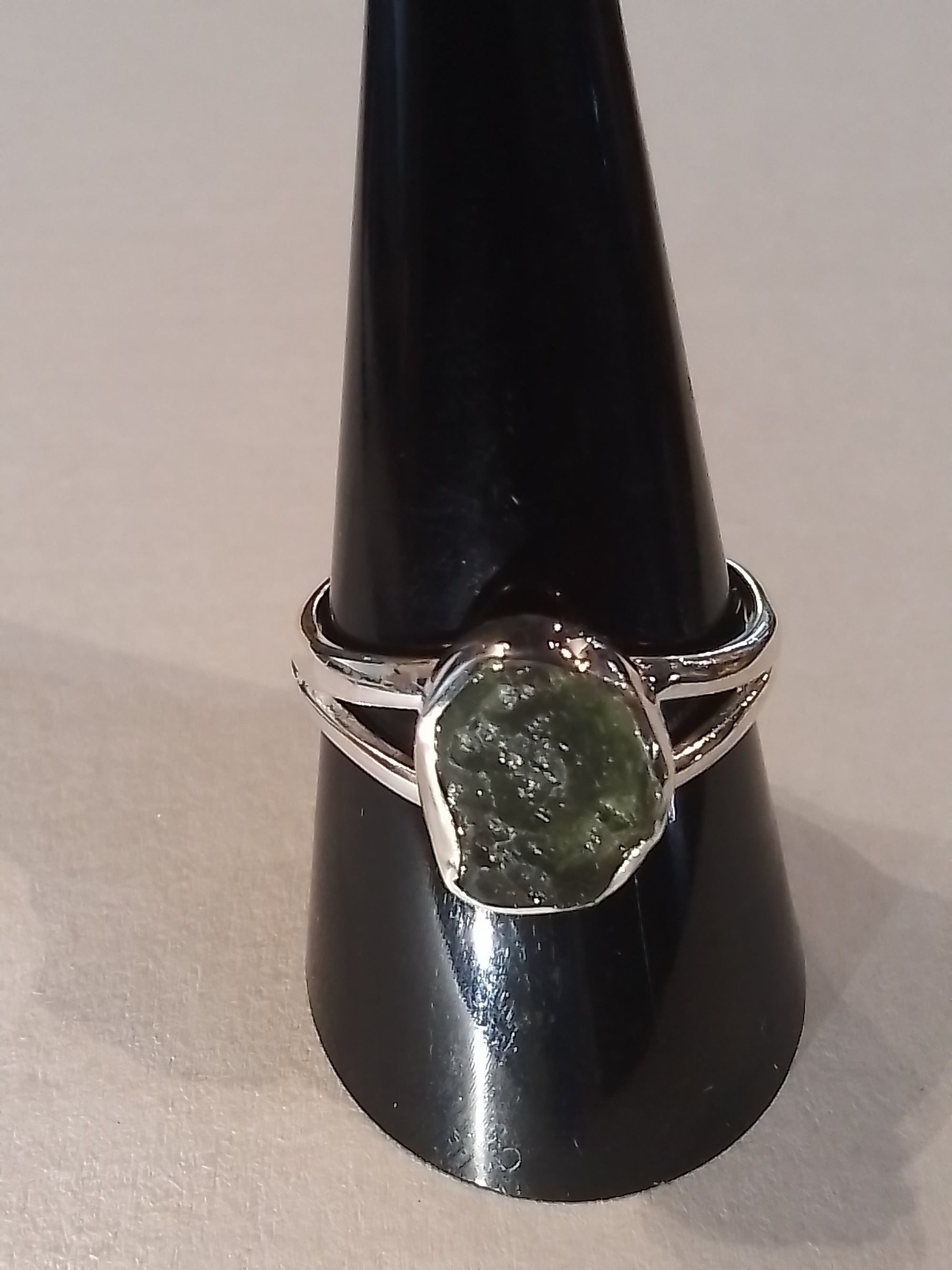Rings-Sterling Silver-Moldavite