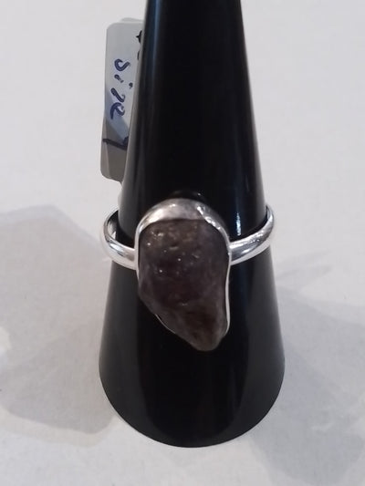 Rings-Sterling Silver-Style Raw Pink Tourmaline