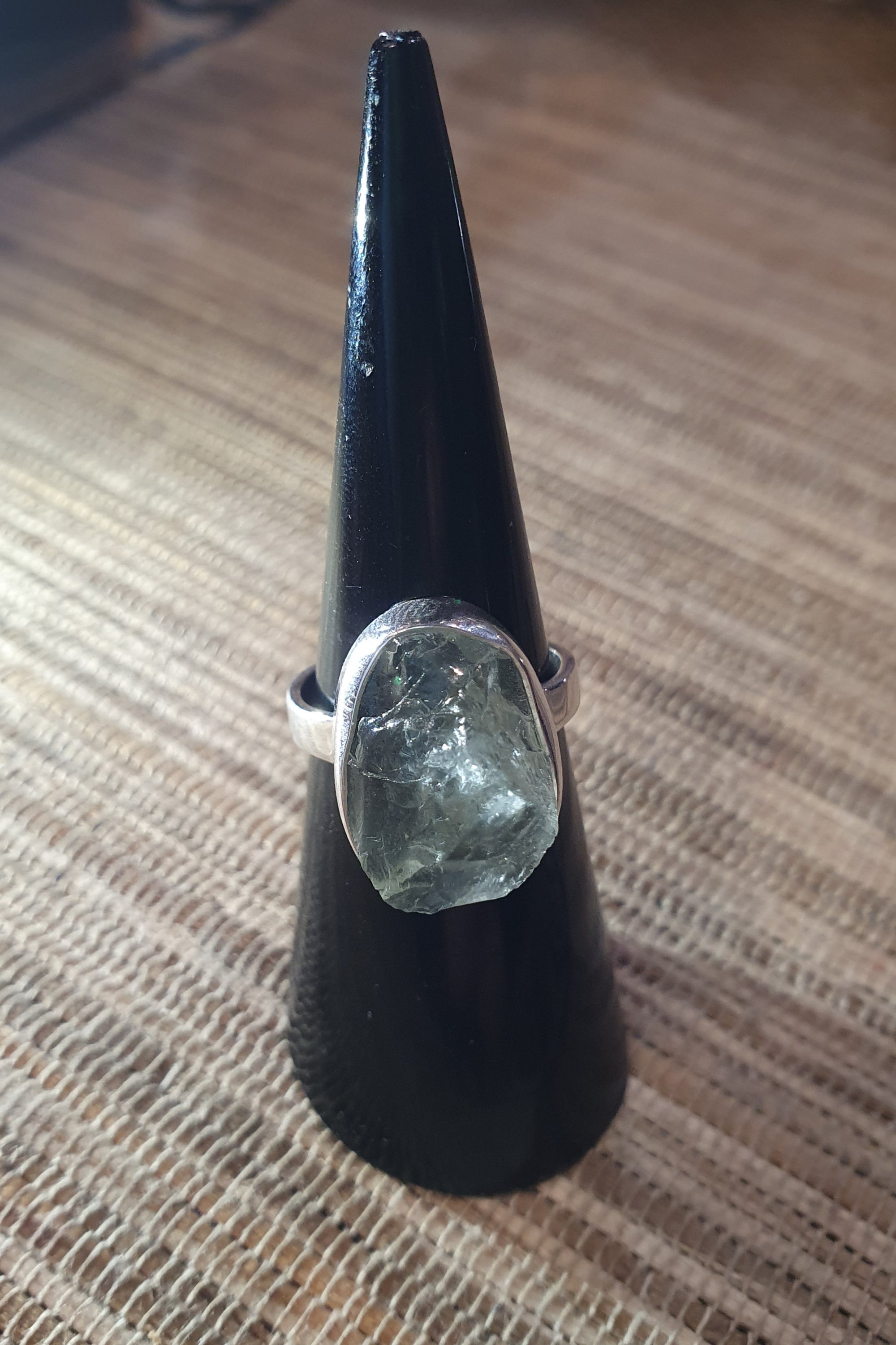 Green Amethyst Raw Ring Assorted