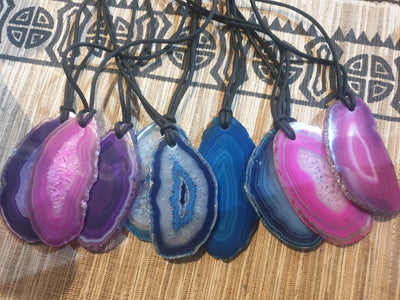 Raw Crystal Necklaces - Assorted