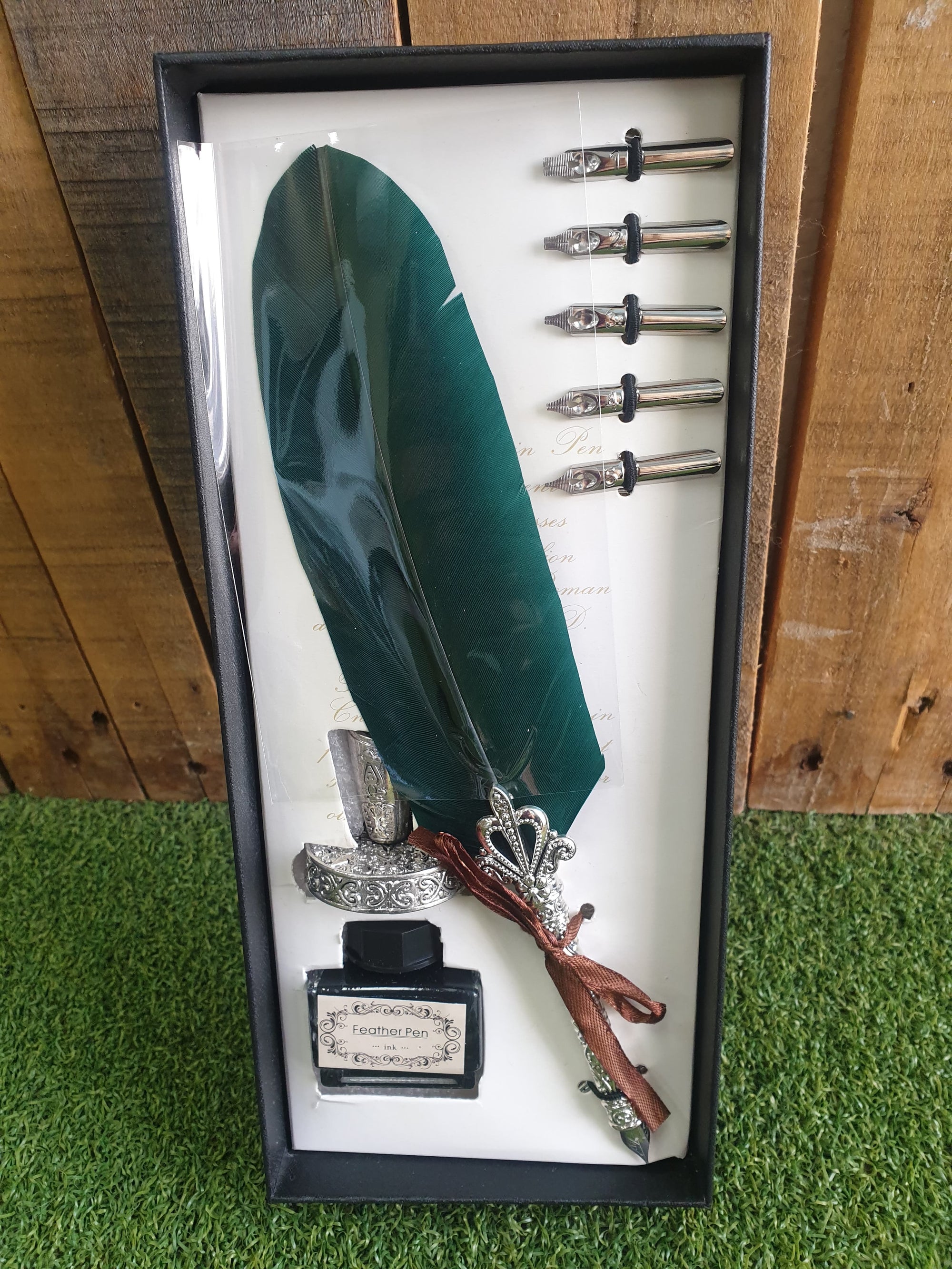 Feathered Calligraphy Pen Set Assorted