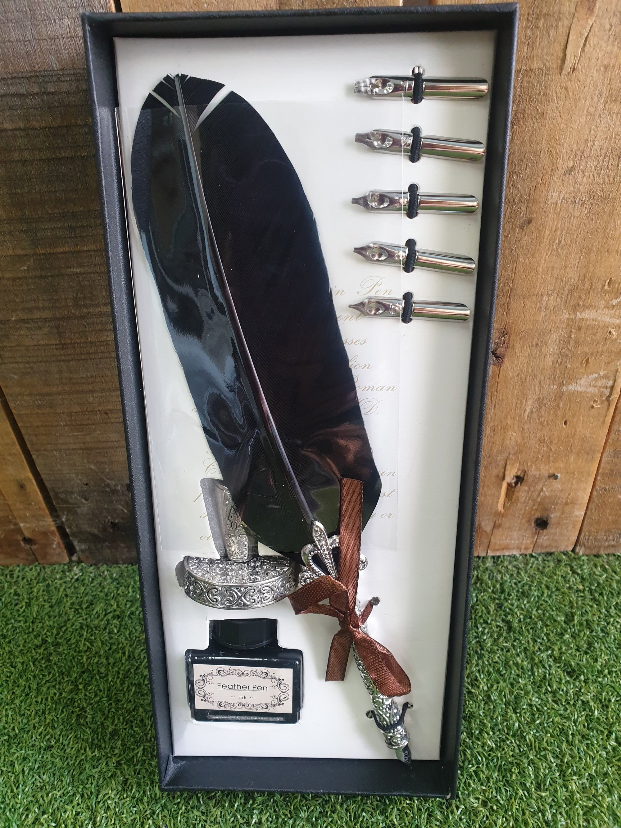 Feathered Calligraphy Pen Set Assorted