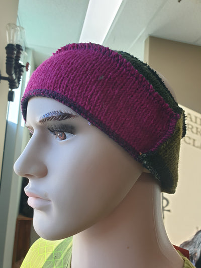 Patchwork Woollen Headband Assorted