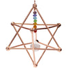 Copper Hanging Merkabah With Chakra 10 Cm's