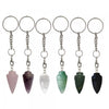 KEY CHAIN - Tear Drop Point Mix Assorted Stones