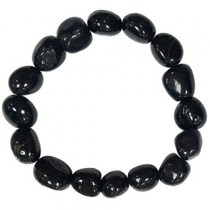 Bracelet - Black Tourmaline 1cm tumbled