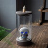 Porcelain Backburner Skull With Light