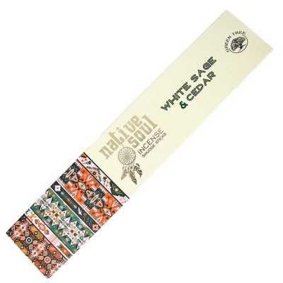 Incense - Native Soul - White Sage & Cedar 15gms