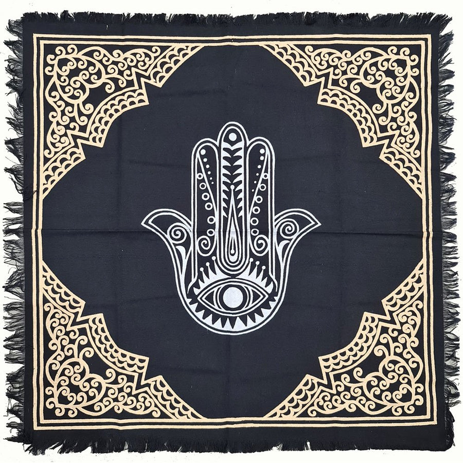 Altar Cloth Tapestry Cotton Hamsa Hand 60  x 60 Cm's