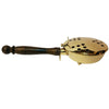 Brass Charcoal Incense Burner with Wooden Handle 23 Cm's