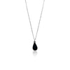 Apache Black obsidian Teardrop Necklace