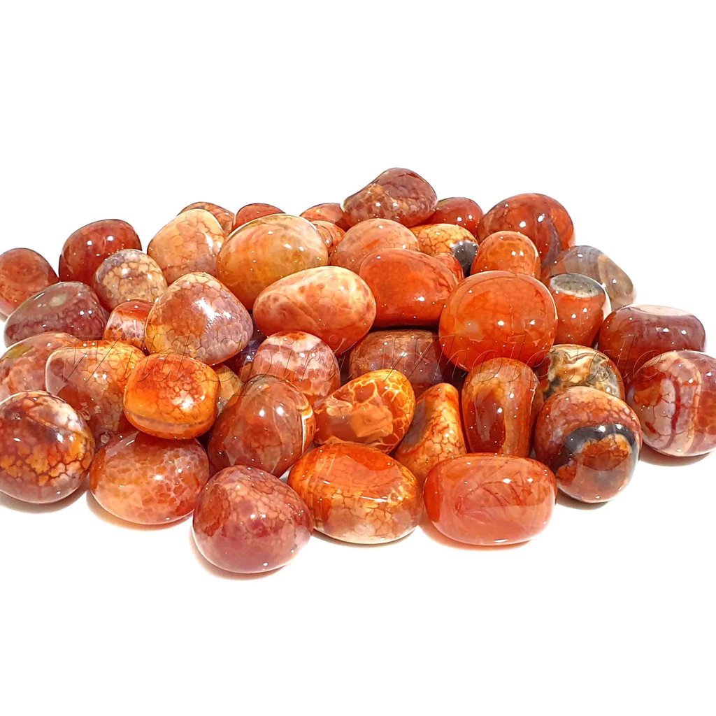 Tumble AAA - Agate Fire Burnt