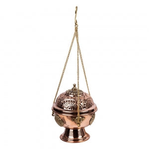 Incense Burner - Copper Hanging 10cm x12.5cm