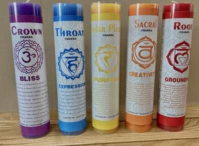 Colored Chakra Candle's