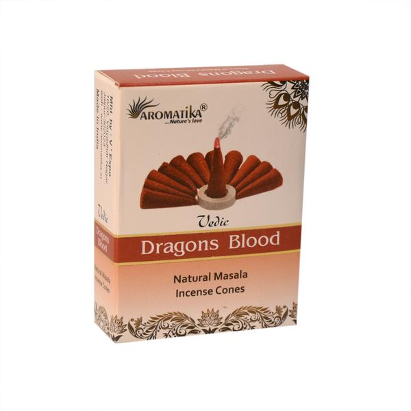 Aromatika Vedic Masala Dhoop Cones Dragons Blood