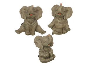 17CM CUTE YOGA ELEPHANT ASSORTED