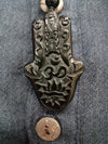 Necklace - Assorted Carved Black Obsidian Pendant Necklace