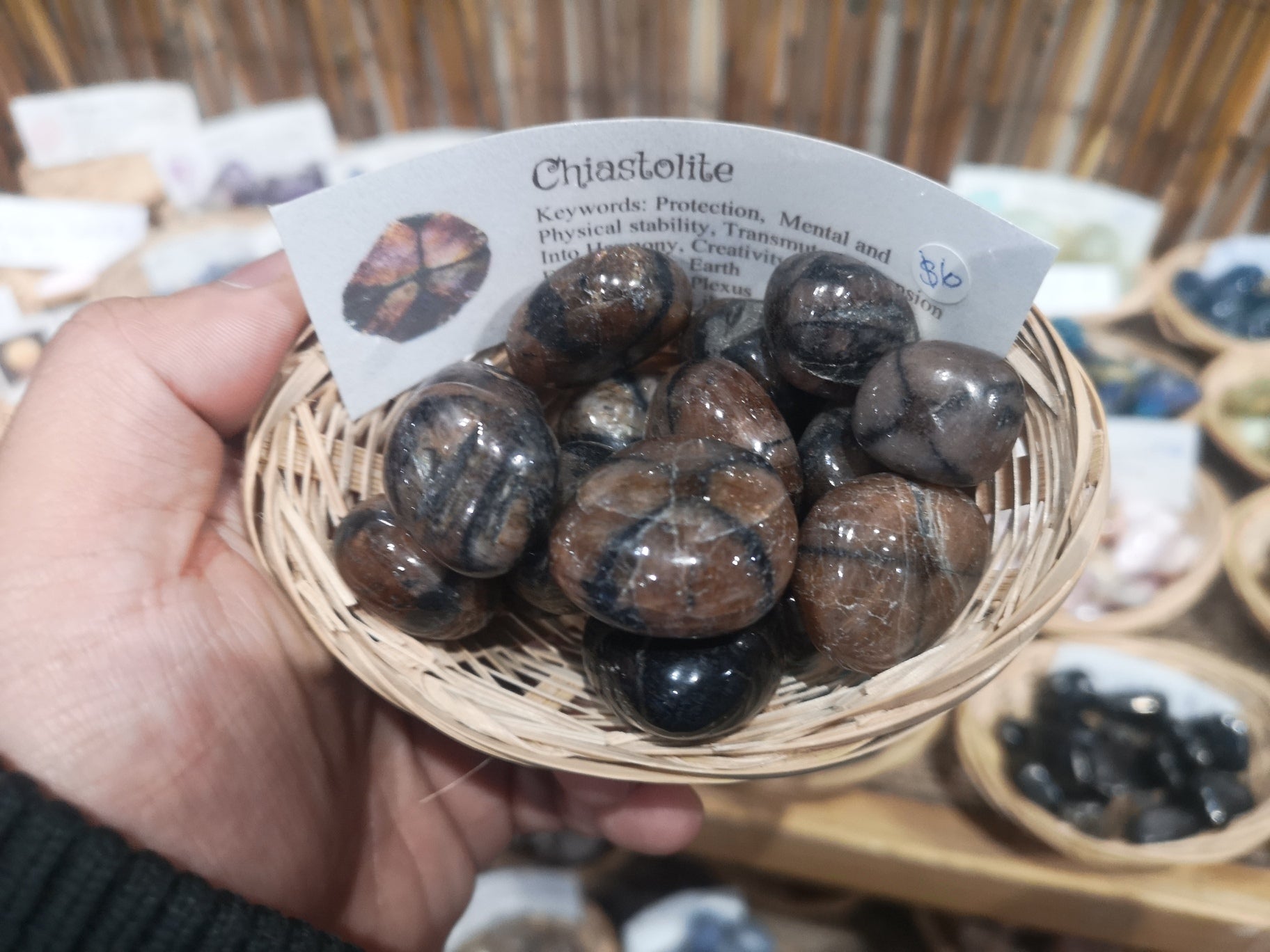 Tumble AAA - Chiastolite