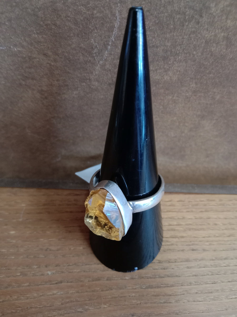 Jewellery - Citrine Rough Ring Size 9