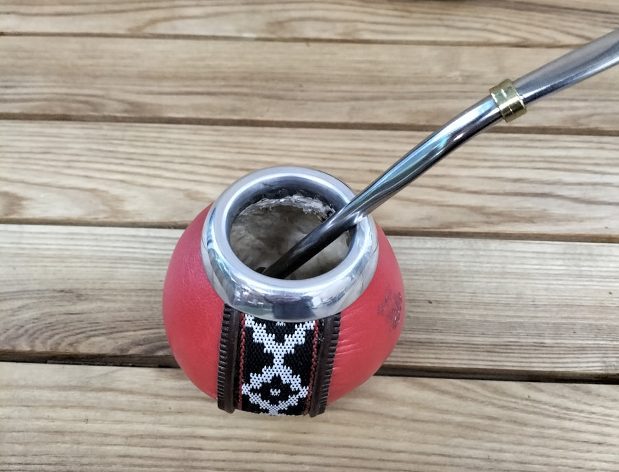 Goud Mate With Bombilla