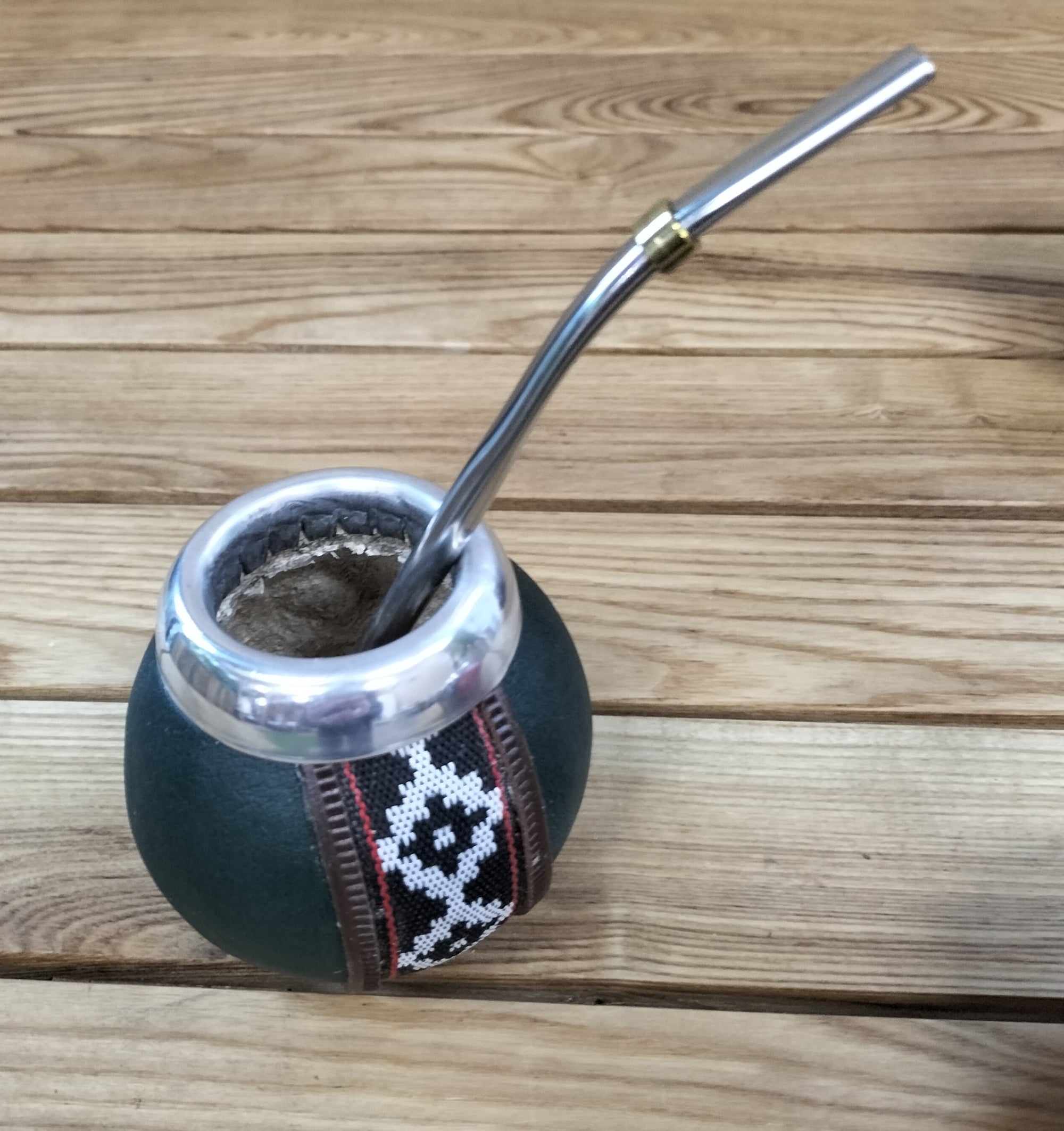 Goud Mate With Bombilla