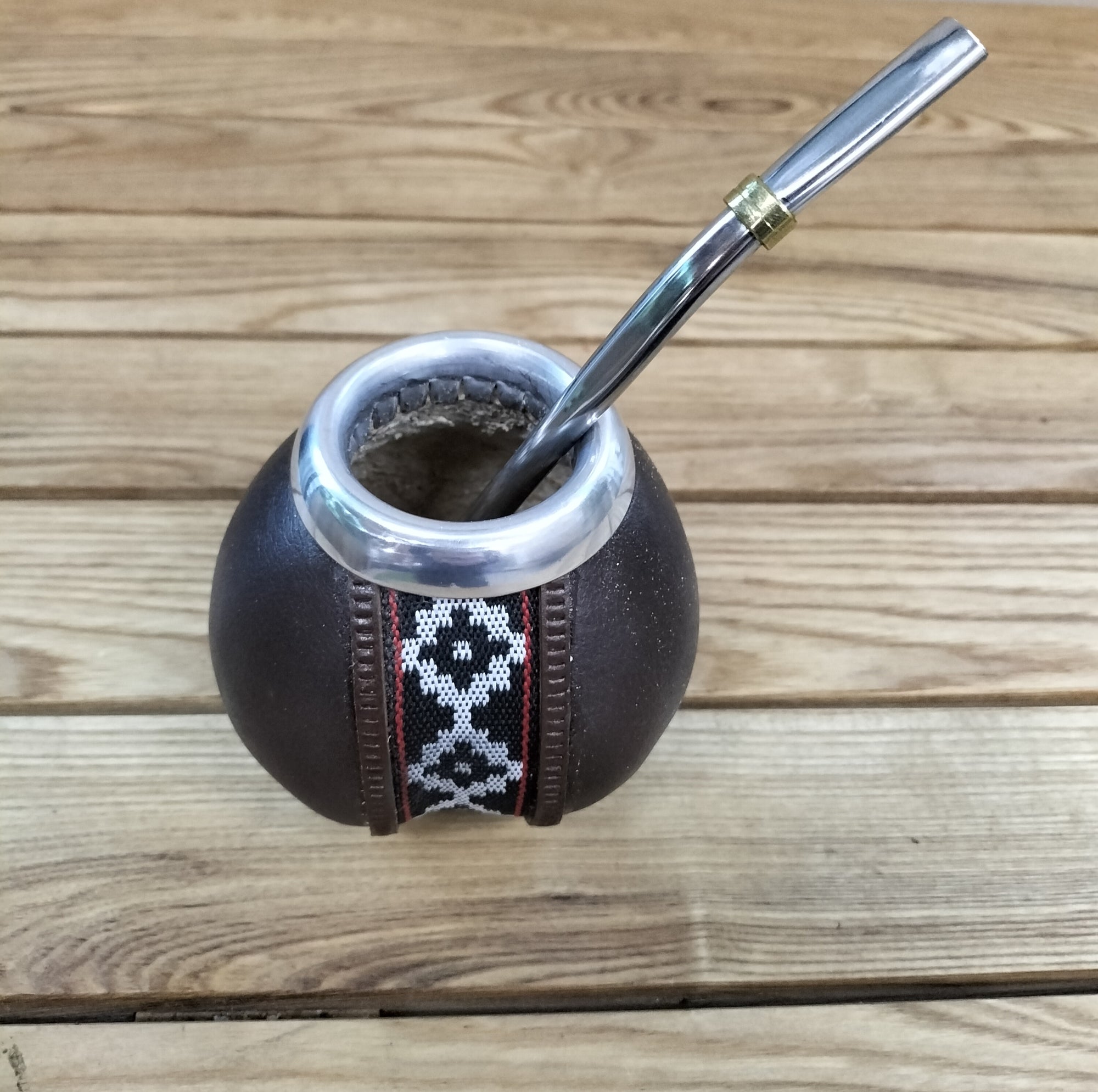 Goud Mate With Bombilla