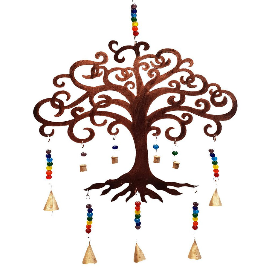 Tree of Life Chakra Metal Bells 65cm