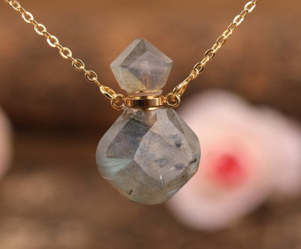 Mini Crystal Bottle Necklace Assorted