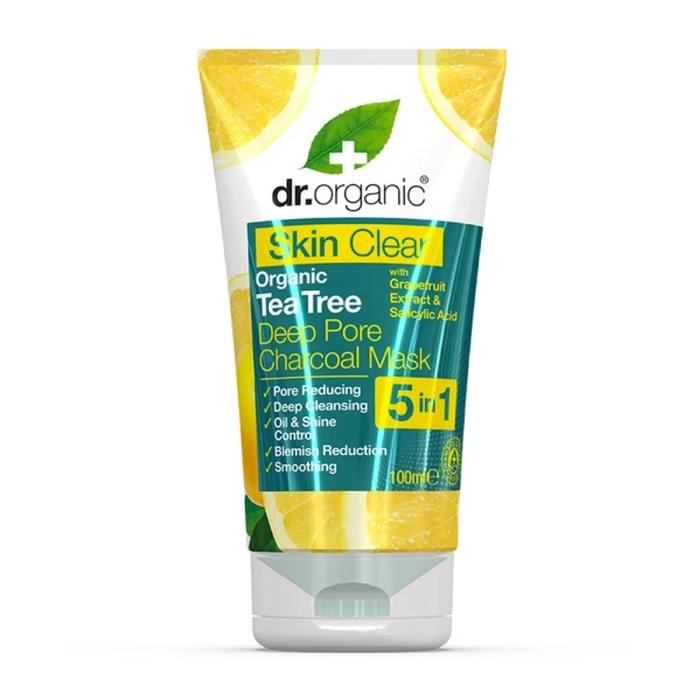 Dr Organic - Organic Tea Tree Deep Pore Charcoal Mask 100ml