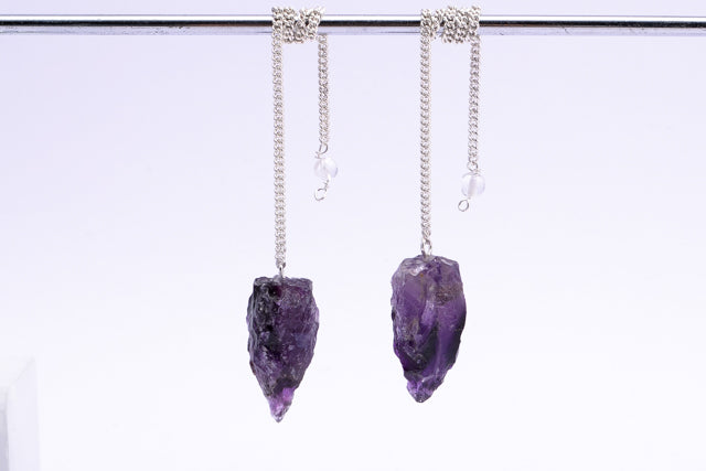 Raw Point Crystal Pendulums Assorted