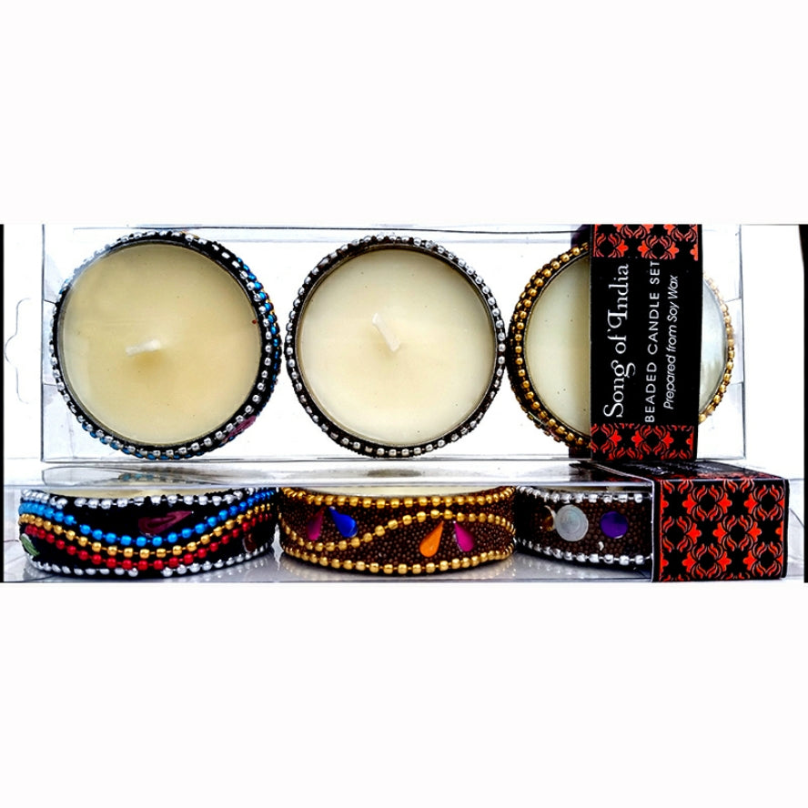Candles - Perfumed Beaded Soy Candle Set