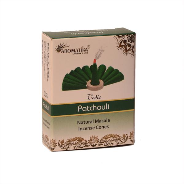 Aromatika Vedic Masala Dhoop Cones Patchouli