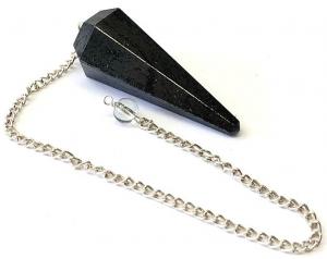 Pendulum Faceted Hematite