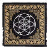 ALTAR CLOTH - Seed of Life Black Gold 60cm x 60cm