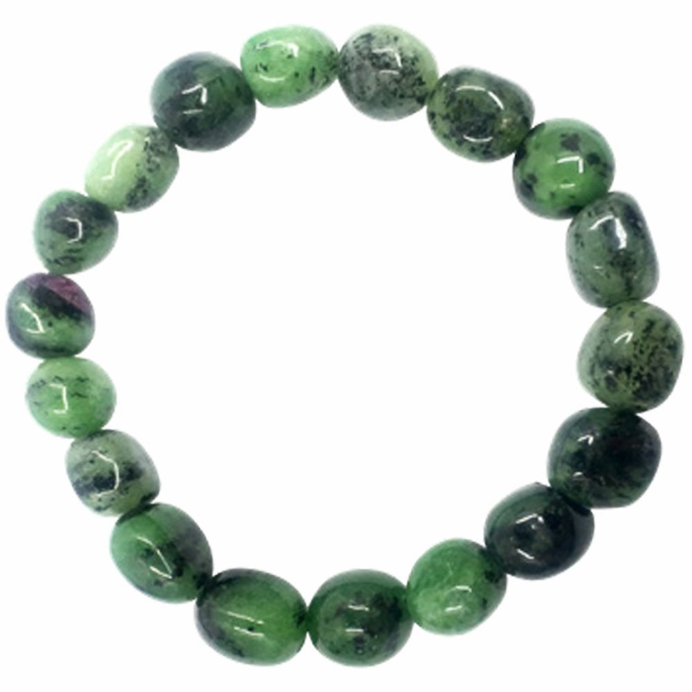 BRACELET - TUMBLED RUBY ZOISITE