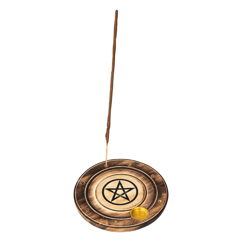 Wooden Incense Holder Assorted 10 Cm