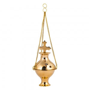 Brass Incense Burner - Cross