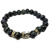 Snowflake Obsidian Buddha Bracelet