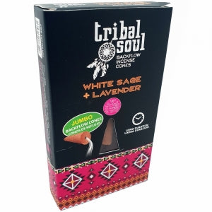 Tribal Soul Backflow Cones - White Sage Lavender