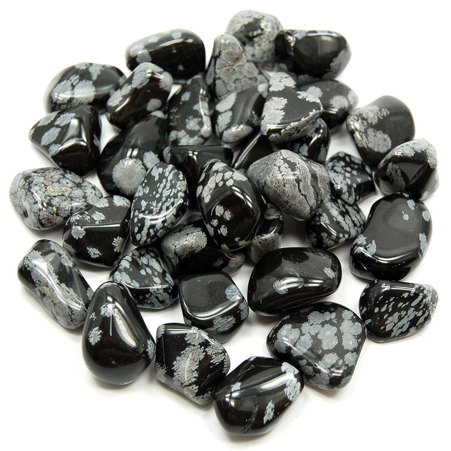 Tumble - Obsidian Snowflake