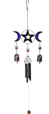 Triple Moon With Bells Windchime 55 Cm