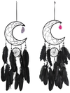 Agate Moon Dream Catcher 20 Cm Assorted Colours