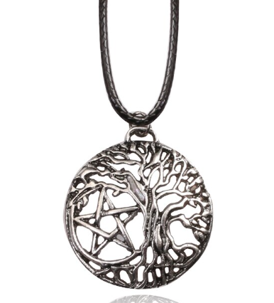 Tree & Pentagram Necklace